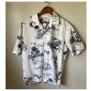 Made in USA Vintage Hawaiian Map Tourist Shirt